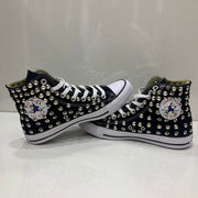 All star alte nere con borchie best sale