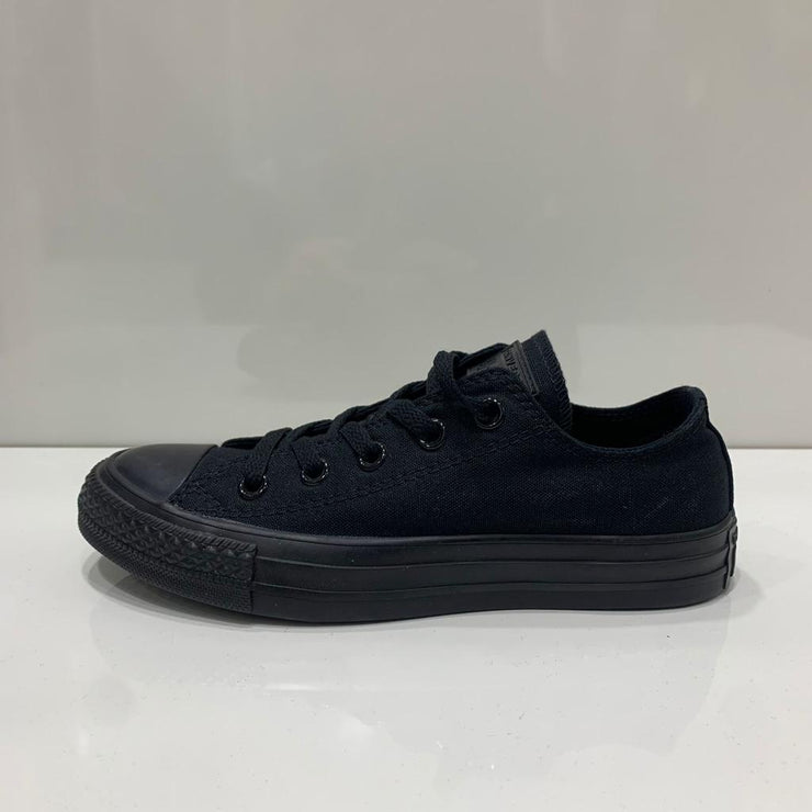 Converse All Star basse nere suola nera M5039