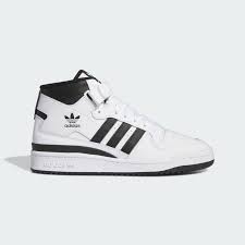 Adidas Forum Mid  white royal blu - Scarpe - adidas